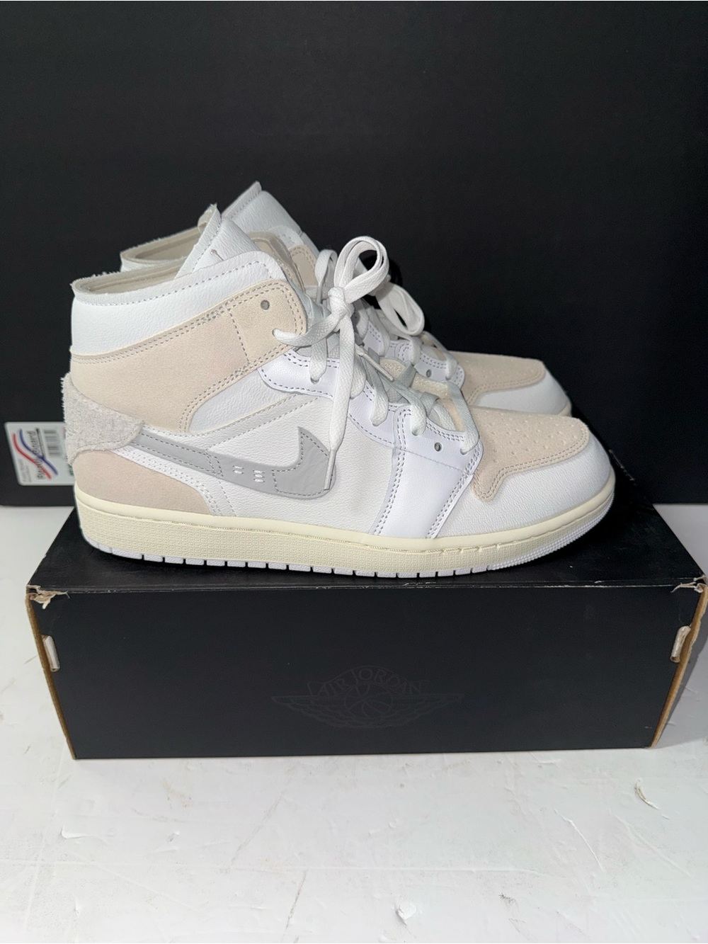 Nike Air Jordan 1 Mid SE Shoes Craft 'Tech Grey' Men's Size US 12 DM9652-120